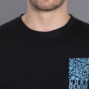 Black Round T-Shirt