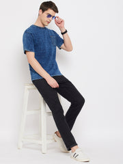 Indigo Blue Round Neck T-Shirt
