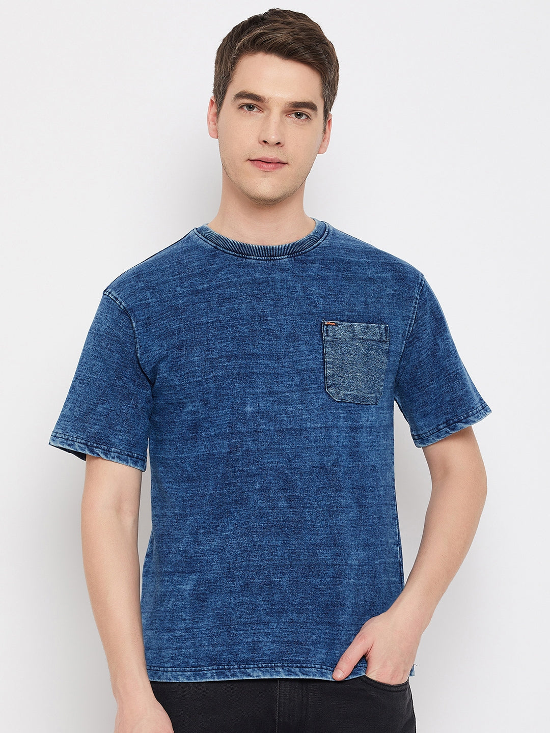 Indigo Blue Round Neck T-Shirt
