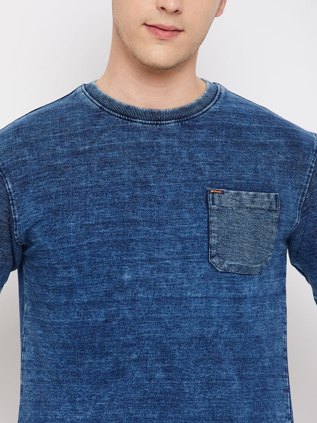 Indigo Blue Round Neck T-Shirt