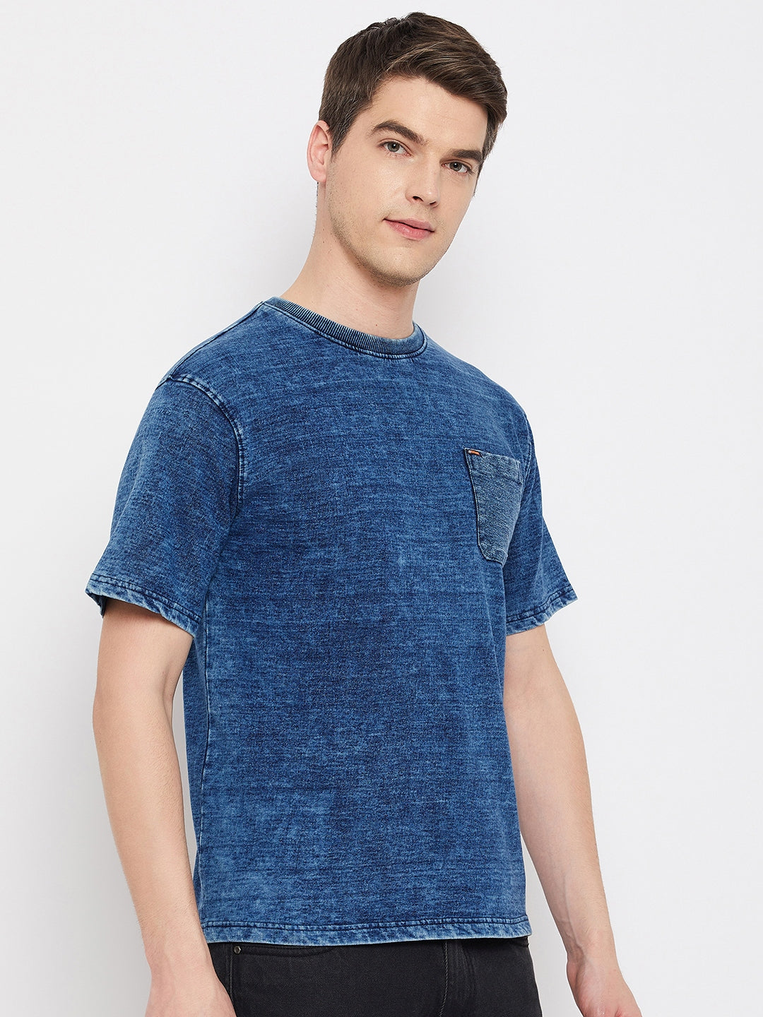 Indigo Blue Round Neck T-Shirt