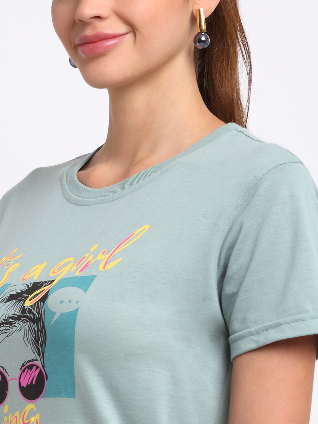 Mint Round Neck T-Shirt