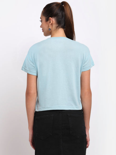 Sky Round Neck T-Shirt