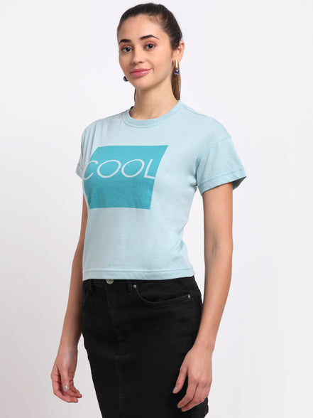 Sky Round Neck T-Shirt