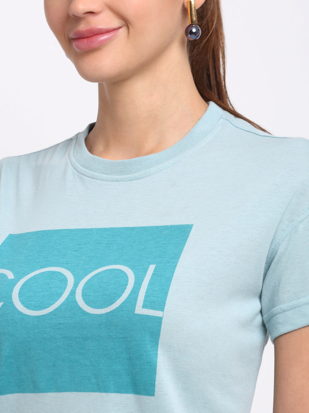 Sky Round Neck T-Shirt