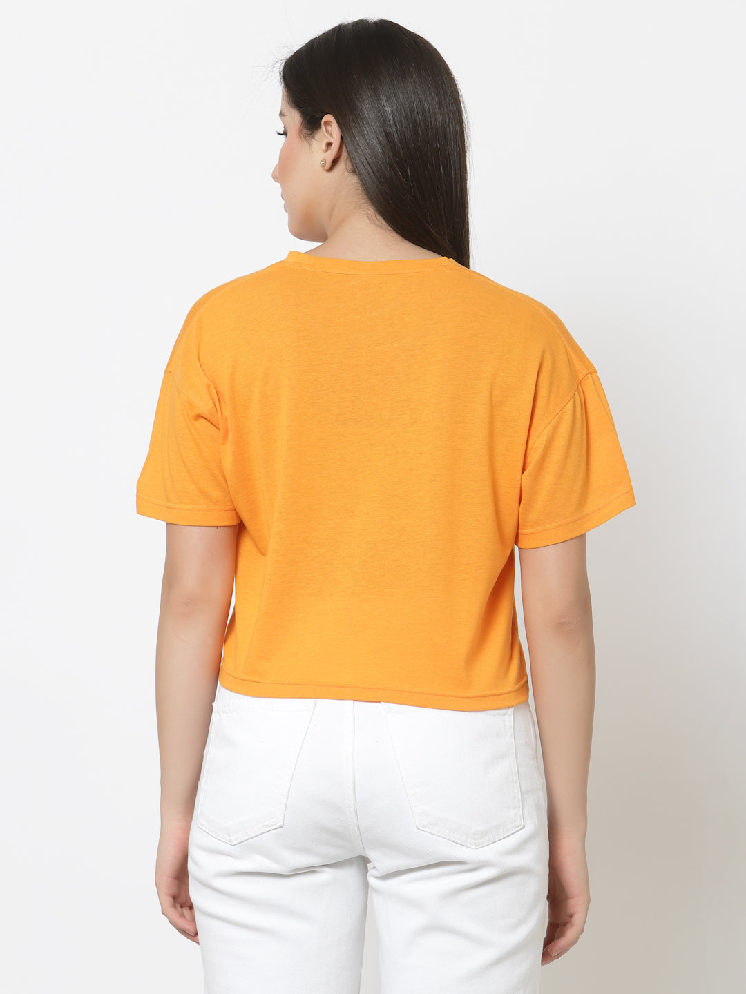 Orange Round Neck T-Shirt