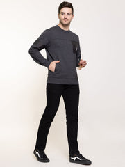 Anthra Grey Chest Logo Sweatshirt