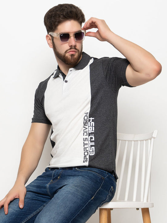 Anthra Melange Polo T-Shirt - clubyork