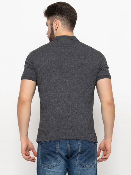 Anthra Melange Polo T-Shirt - clubyork