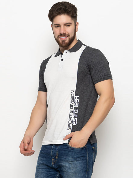 Anthra Melange Polo T-Shirt - clubyork