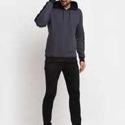 Black Colourblocked Hooded Sweatshirt - clubyork