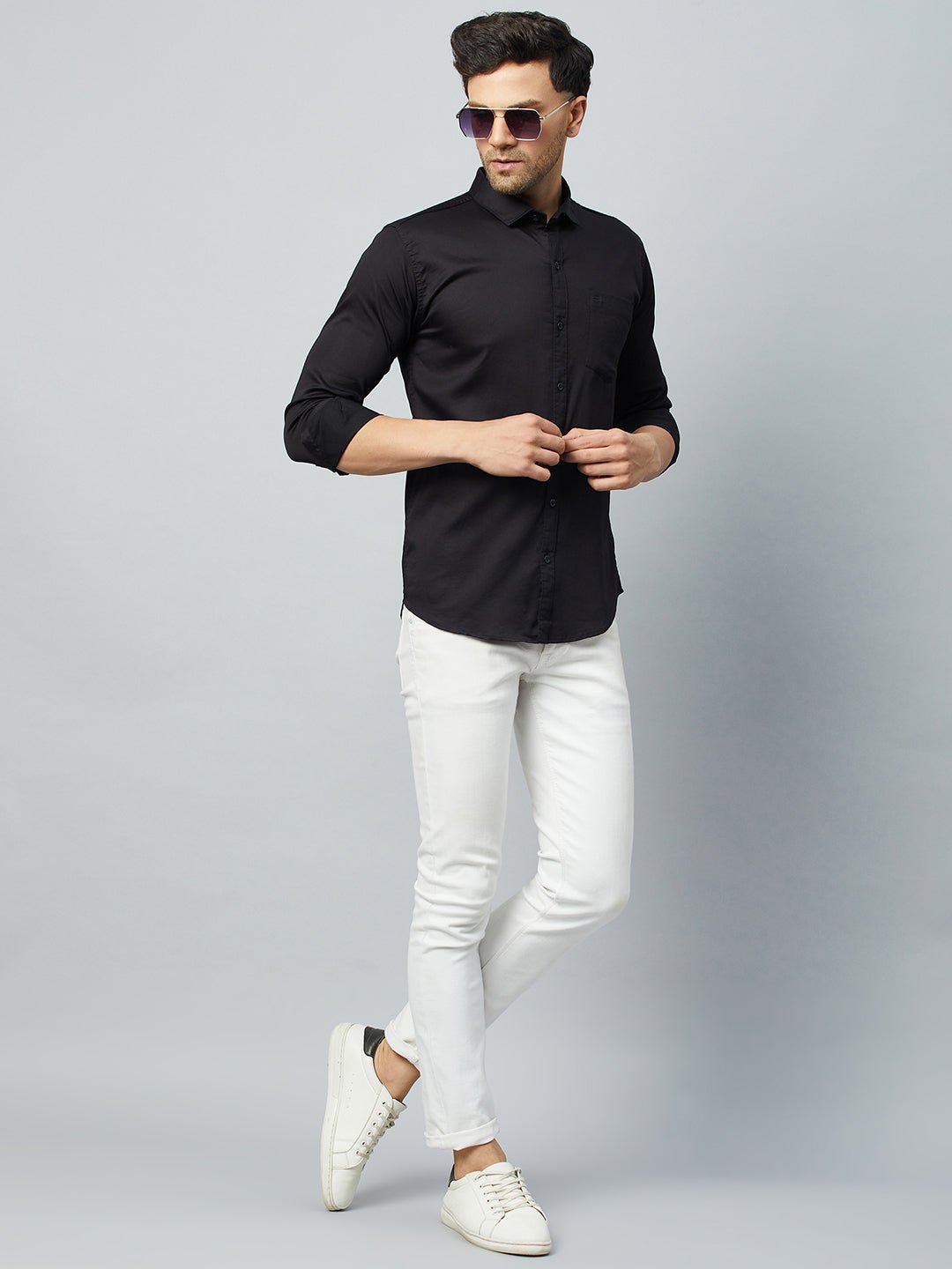 Black Full Sleeve Casual Shirt - clubyork