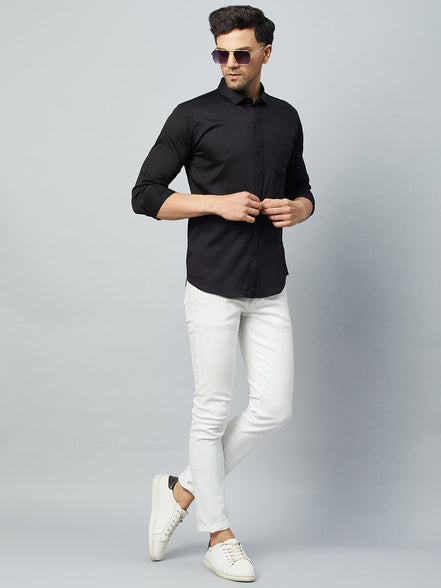 Black Full Sleeve Casual Shirt - clubyork
