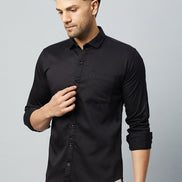 Black Full Sleeve Casual Shirt - clubyork