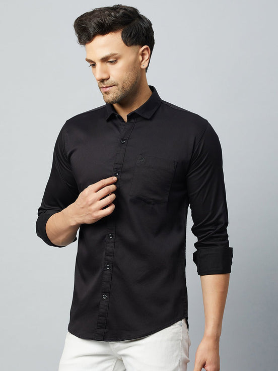 Black Full Sleeve Casual Shirt - clubyork