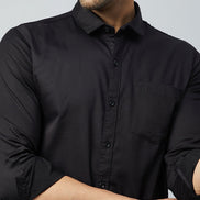 Black Full Sleeve Casual Shirt - clubyork