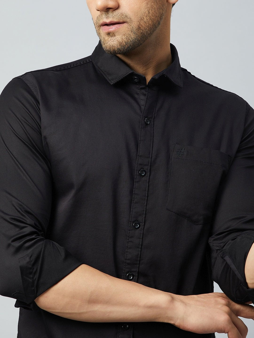 Black Full Sleeve Casual Shirt - clubyork