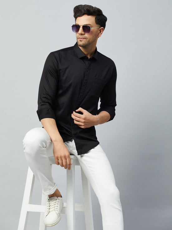 Black Full Sleeve Casual Shirt - clubyork