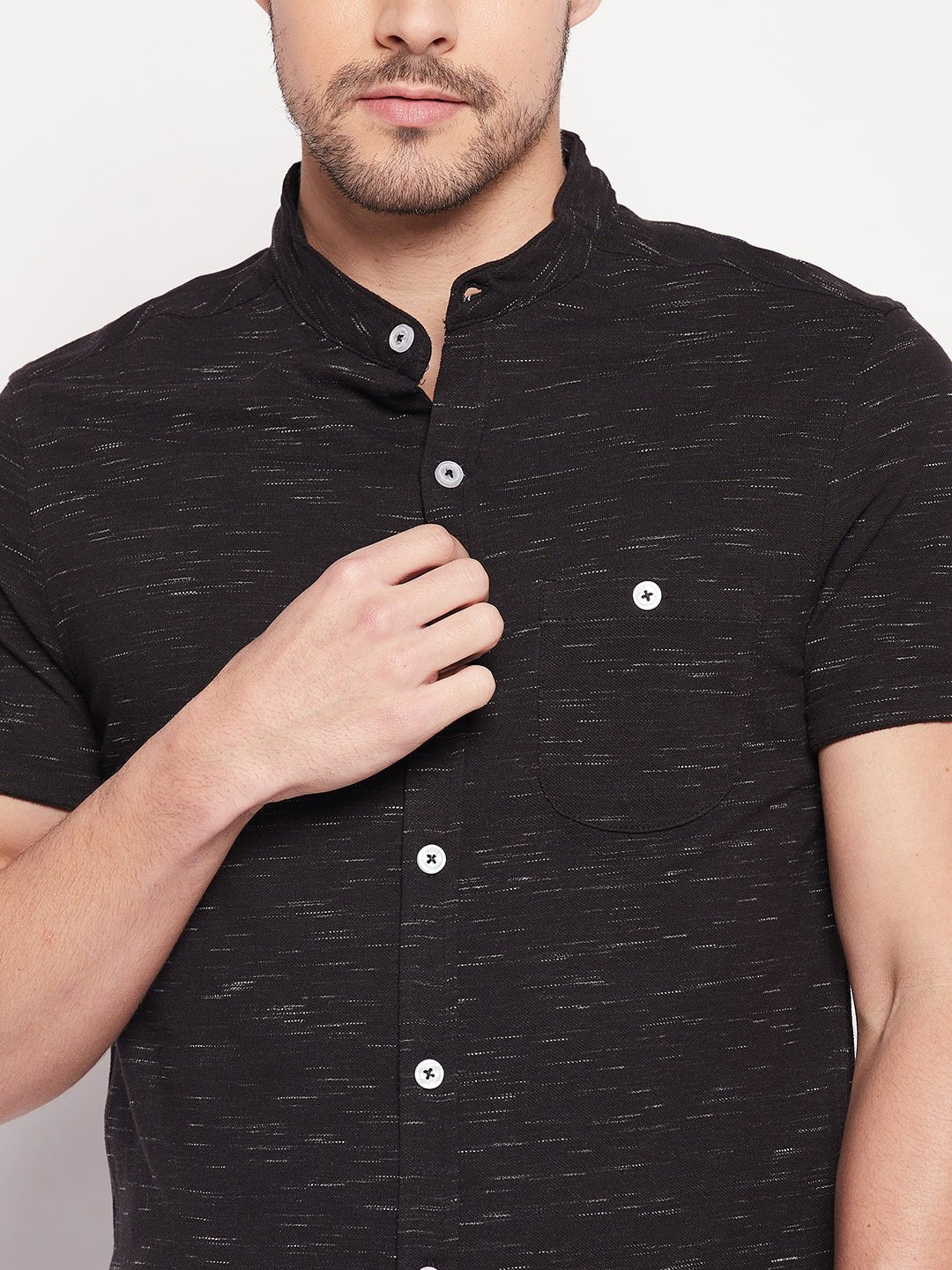 Black Knitted Shirt - clubyork