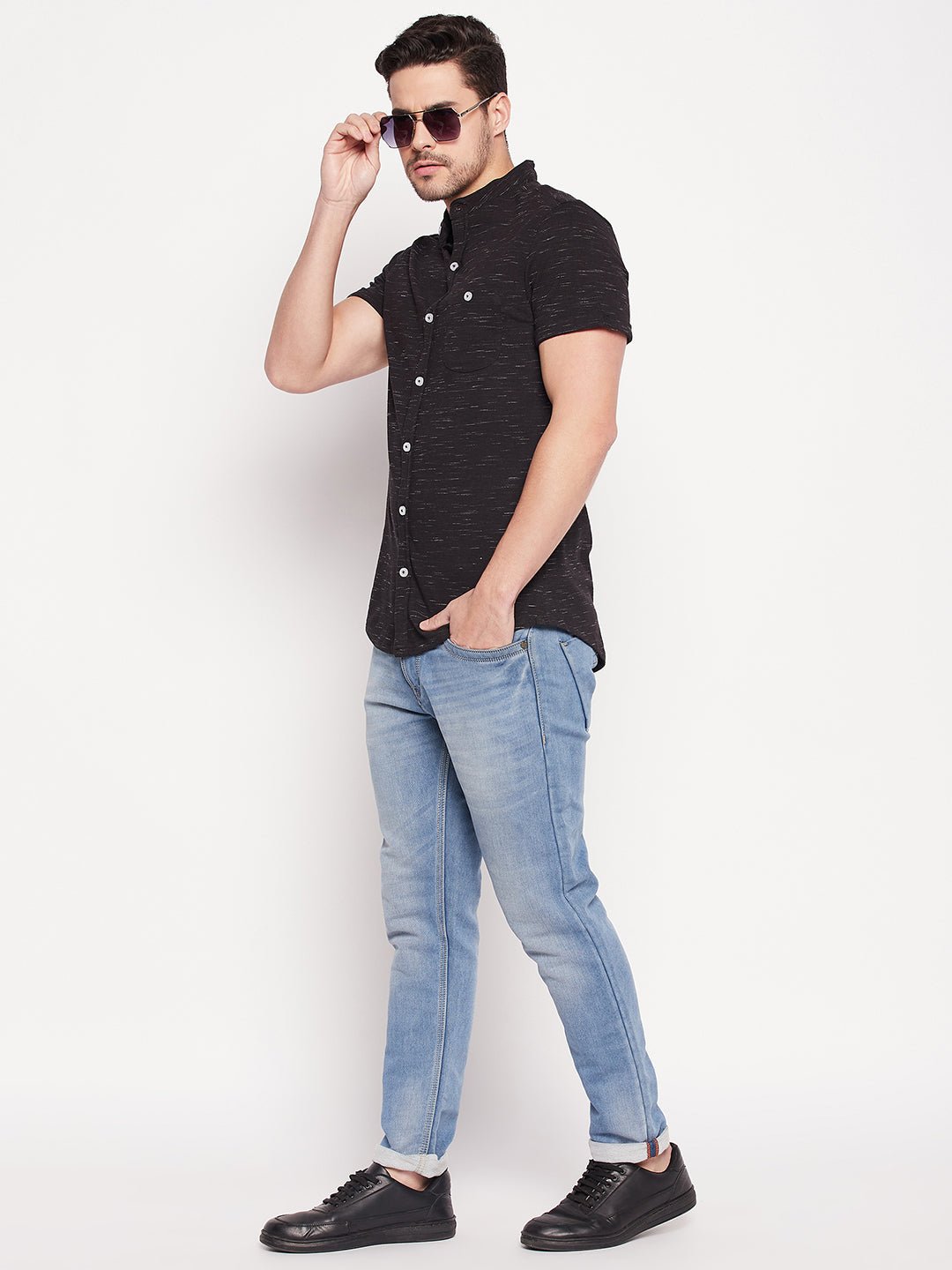Black Knitted Shirt - clubyork