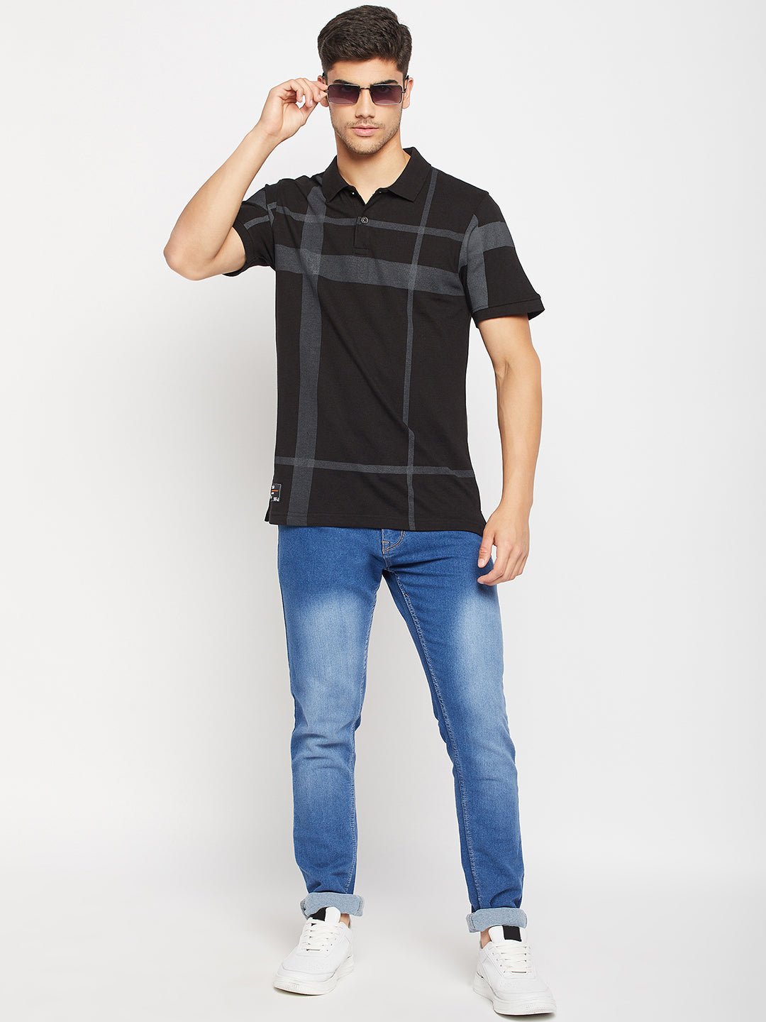 Black Polo Collar T-Shirt - clubyork