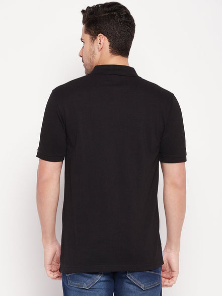 Black Polo T-shirt - clubyork