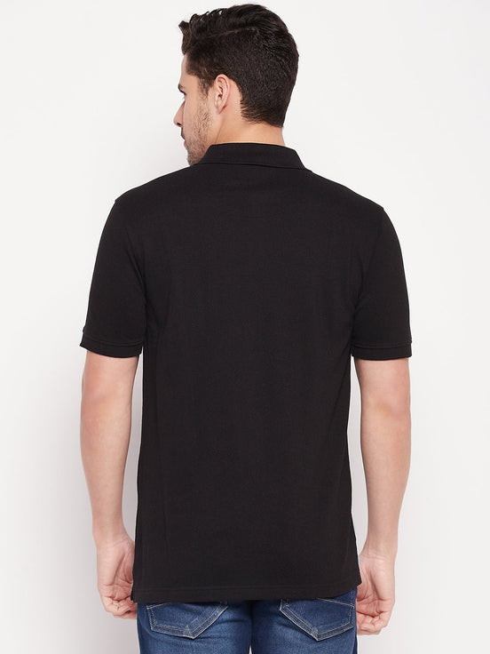 Black Polo T-shirt - clubyork