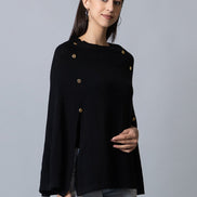 Black Round Neck Soild Sweater - clubyork