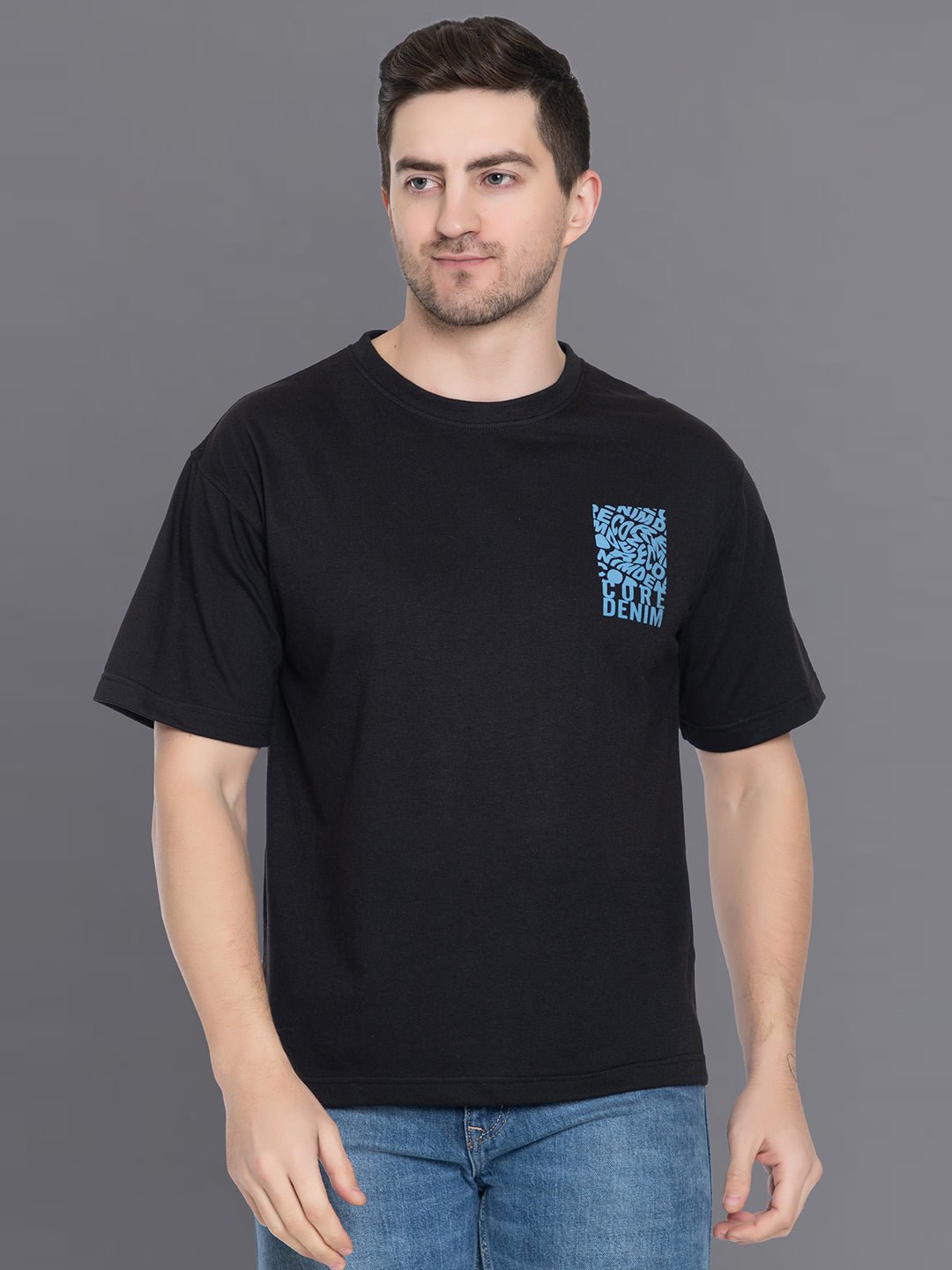 Black Round T-Shirt - clubyork