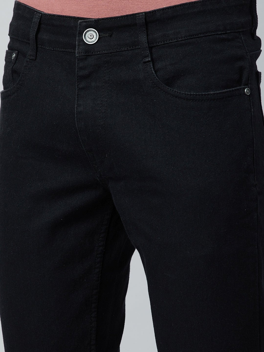 Black Slim Fit Solid Jean - clubyork