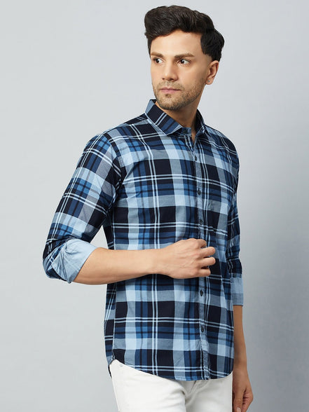 Blue Full Sleeve Casual Shirt - clubyork