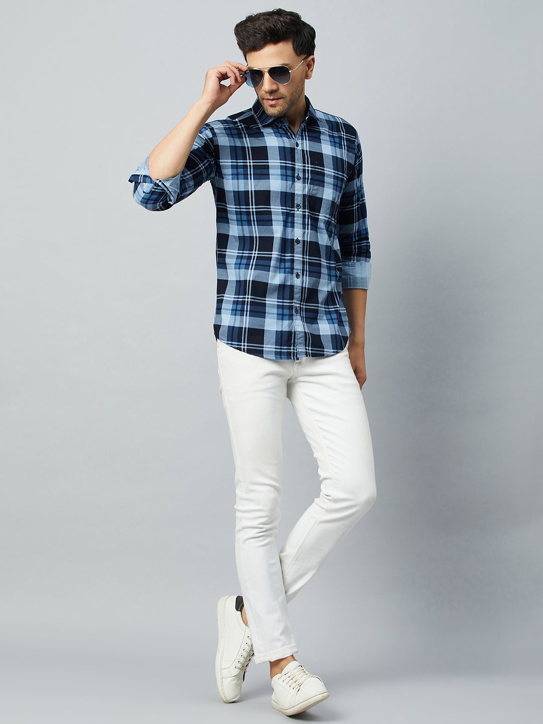 Blue Full Sleeve Casual Shirt - clubyork