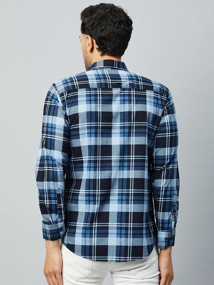 Blue Full Sleeve Casual Shirt - clubyork