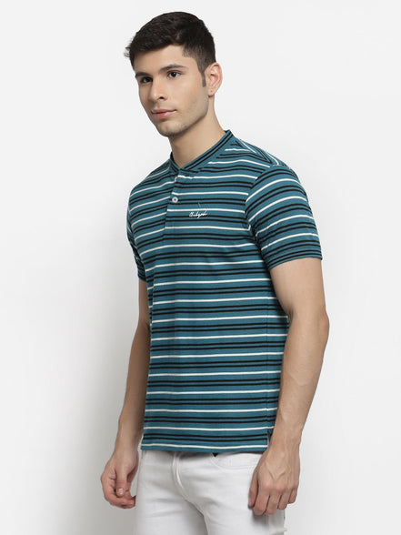 Blue Henley T-Shirt - clubyork