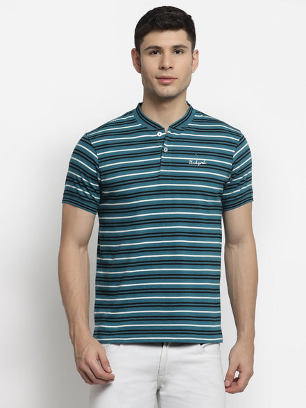 Blue Henley T-Shirt - clubyork