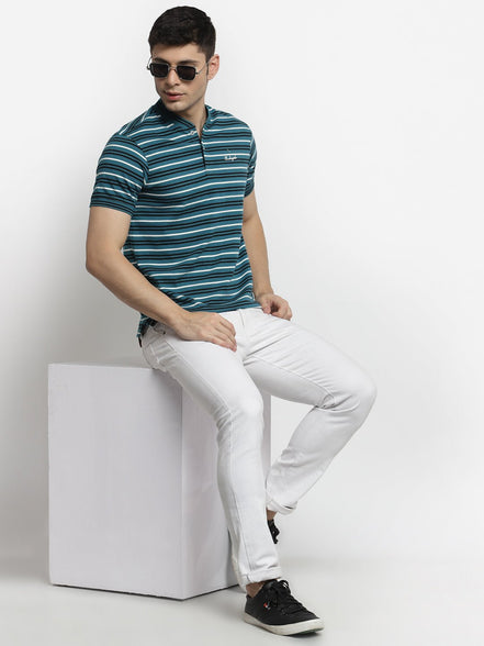 Blue Henley T-Shirt - clubyork