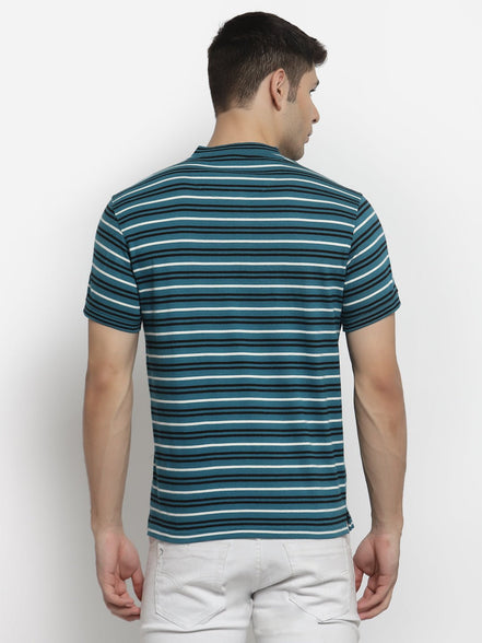 Blue Henley T-Shirt - clubyork