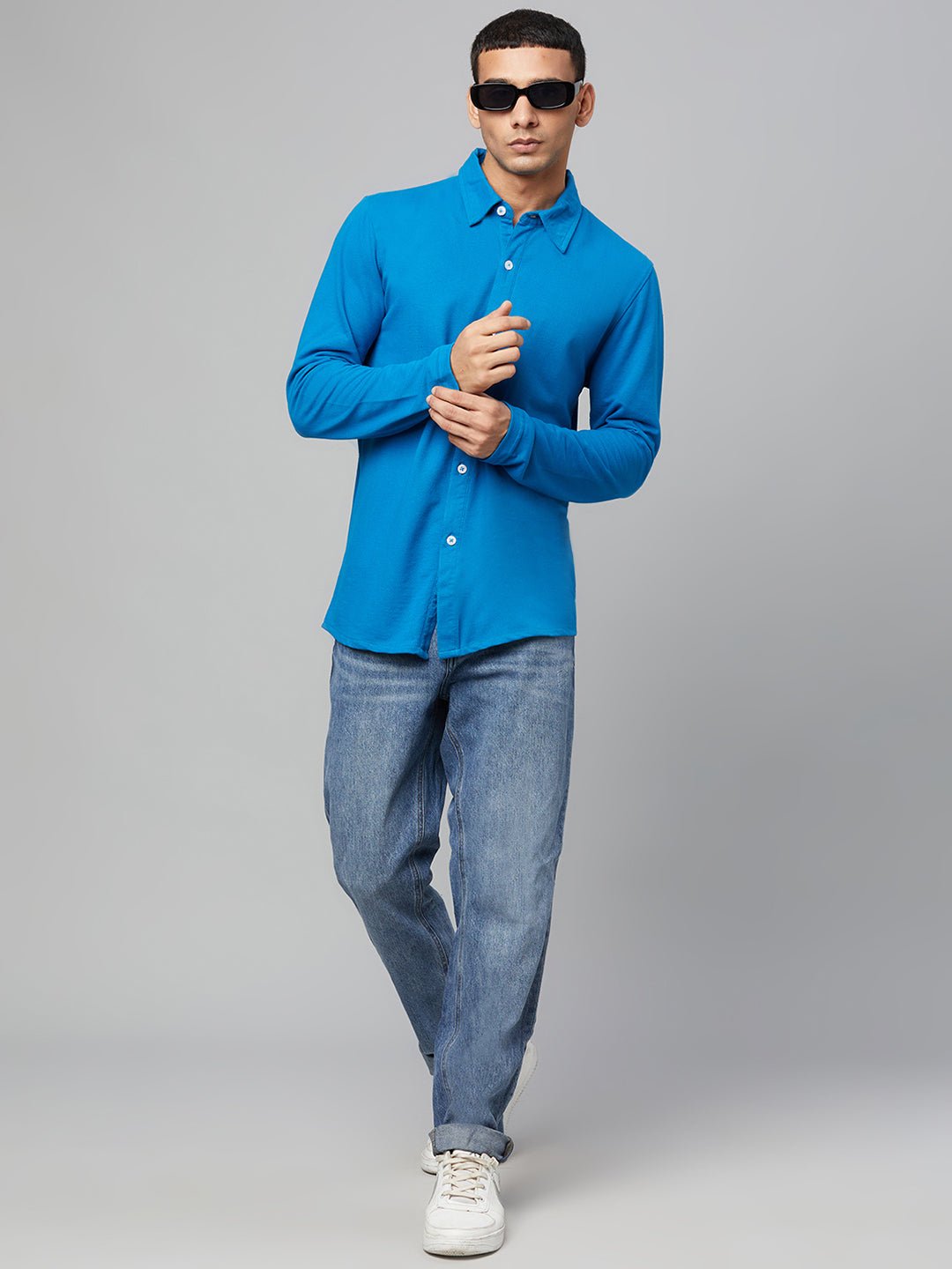 Blue Knitted Shirt - clubyork