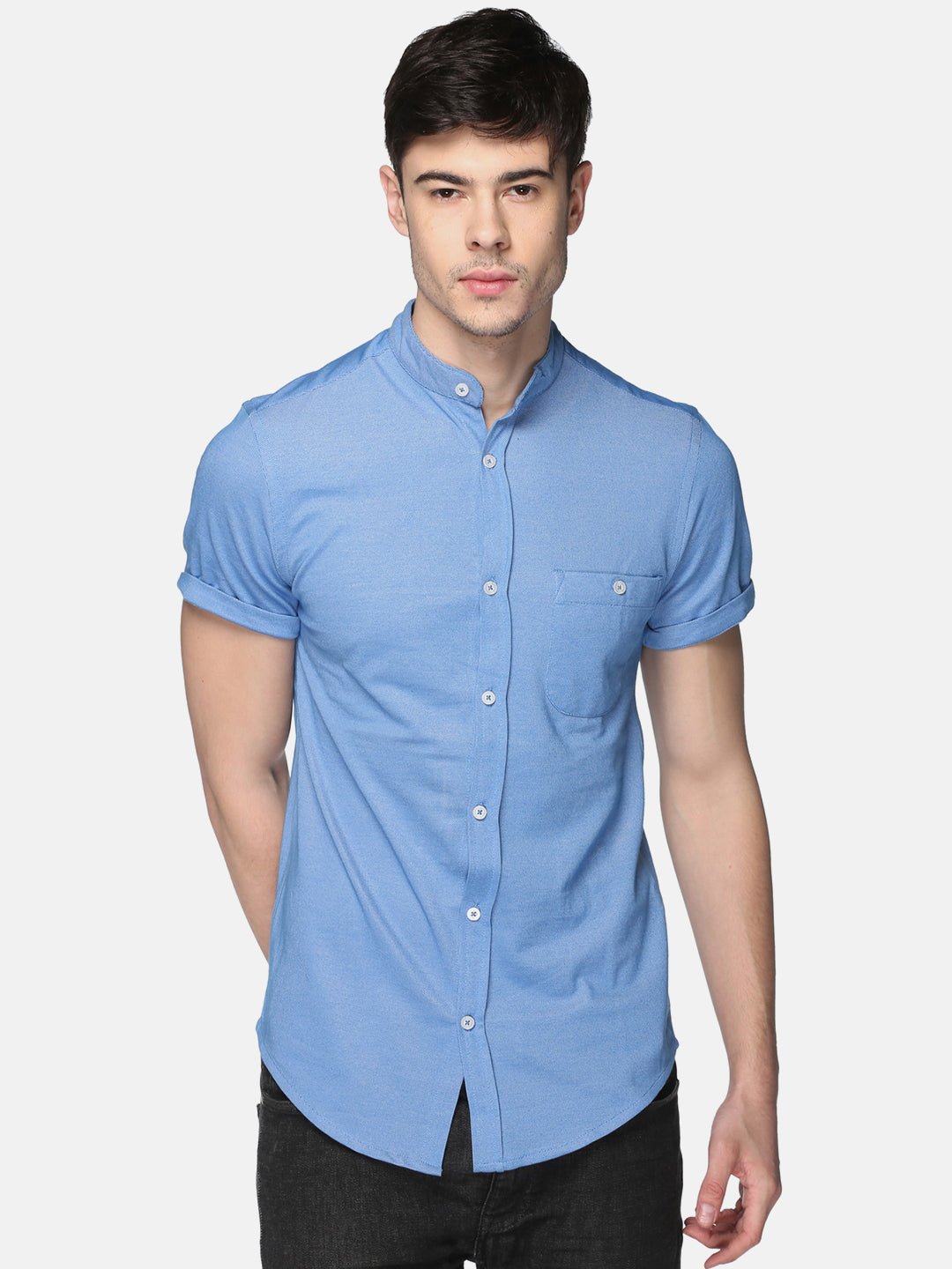 Blue Knitted Shirt - clubyork