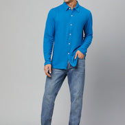 Blue Knitted Shirt - clubyork
