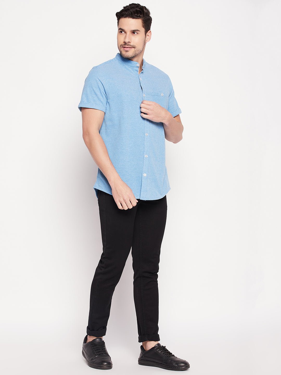 Blue Knitted Shirt - clubyork