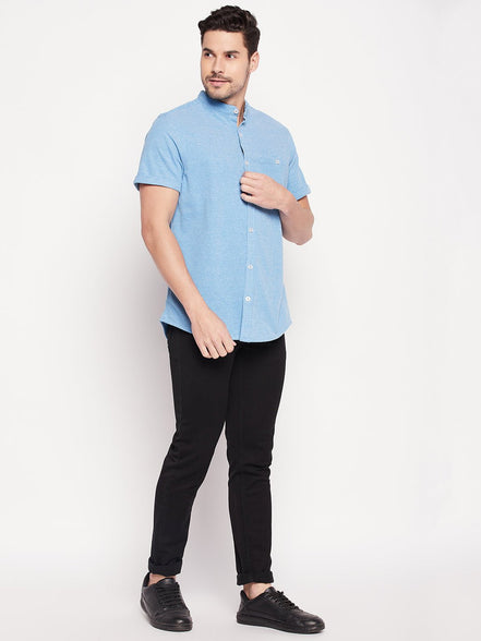 Blue Knitted Shirt - clubyork
