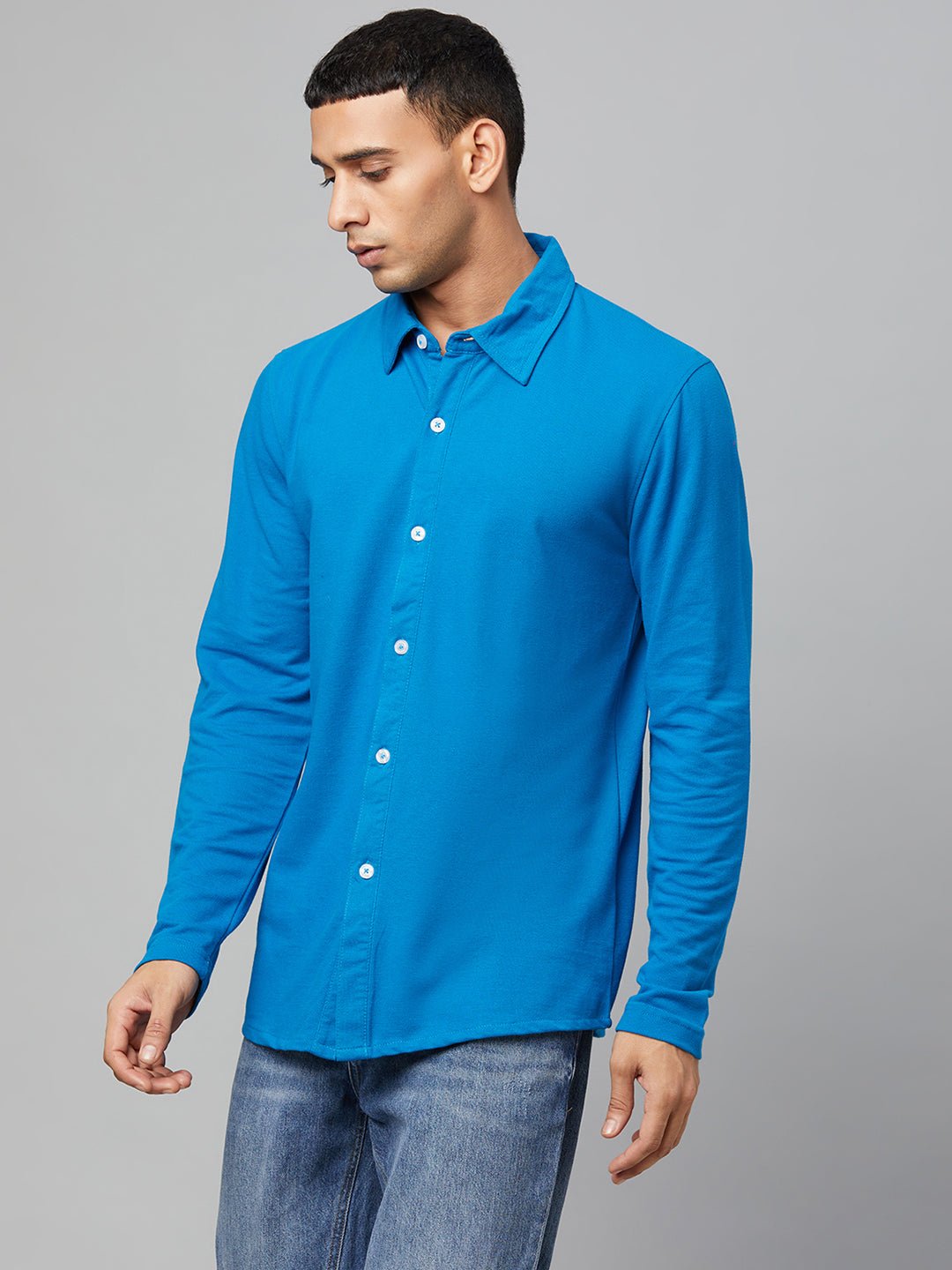 Blue Knitted Shirt - clubyork
