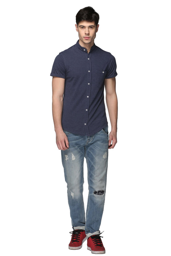 Blue Knitted Shirt - clubyork