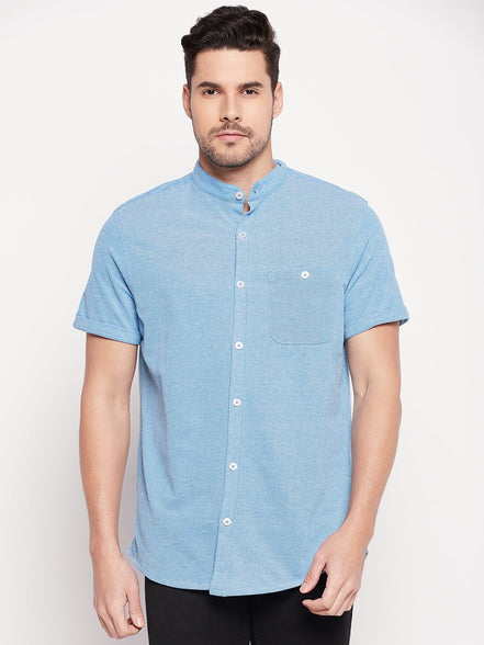 Blue Knitted Shirt - clubyork
