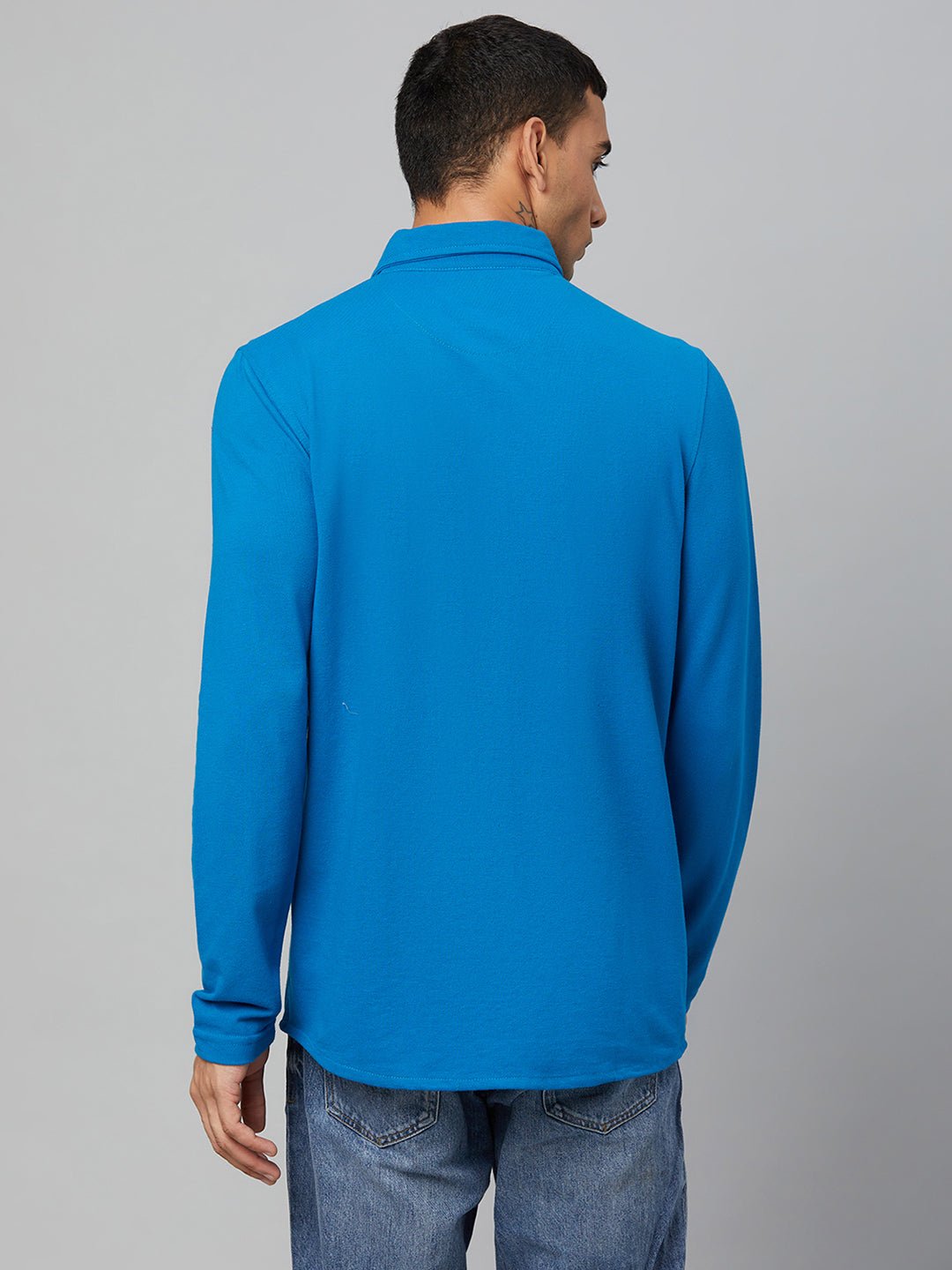 Blue Knitted Shirt - clubyork