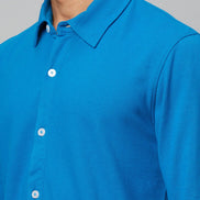 Blue Knitted Shirt - clubyork