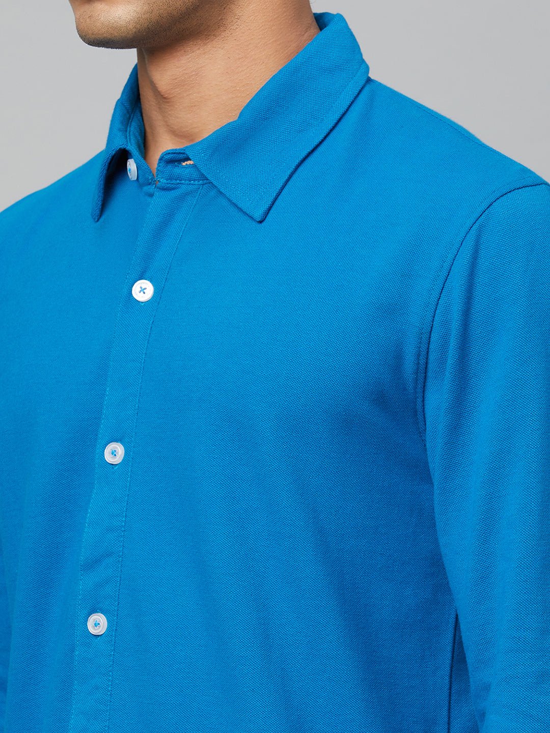 Blue Knitted Shirt - clubyork