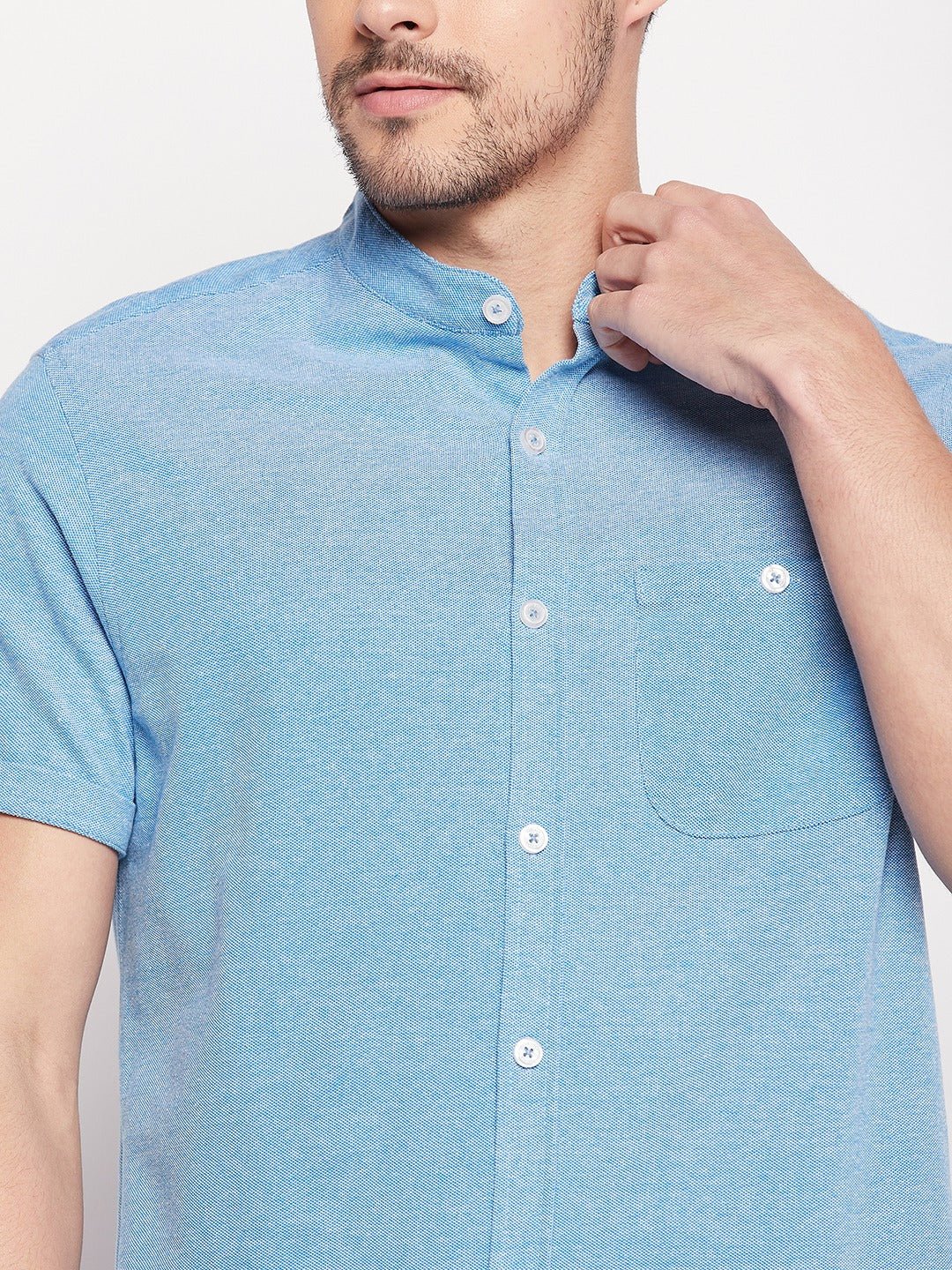 Blue Knitted Shirt - clubyork