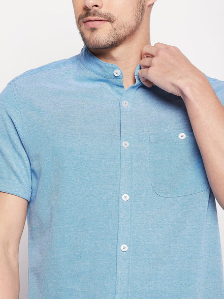 Blue Knitted Shirt - clubyork